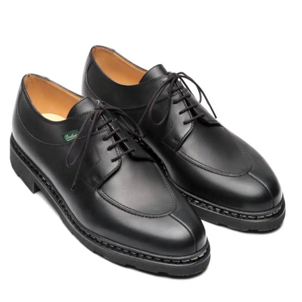 Paraboots - Avignon - Black Silk - Rubber Sole - Size 8UK (9US & 42EU)